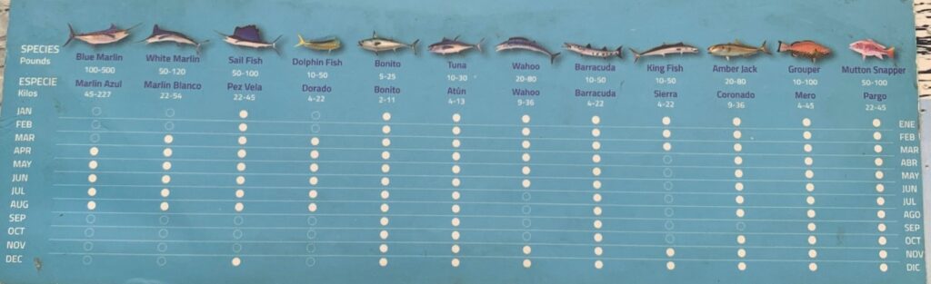 CALENDARIO DE PEZCA DEL CARIBE