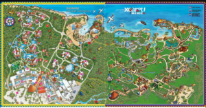 PARQUE XCARET MAPA